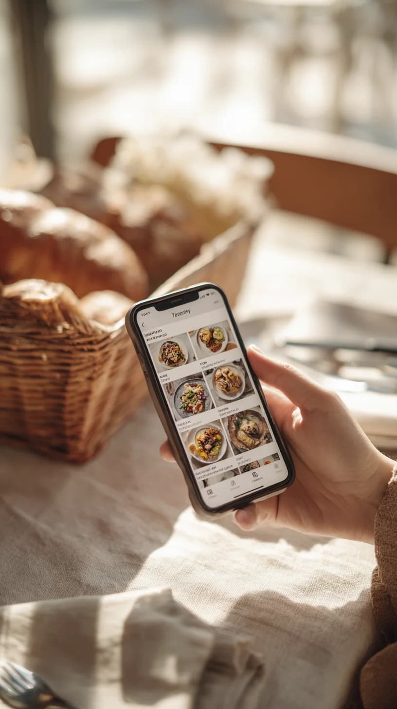 Menu digital Janto affiché sur smartphone — commande QR restaurant